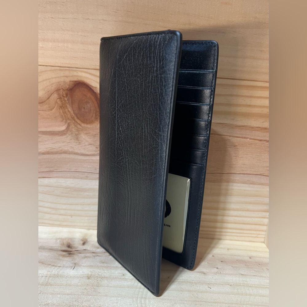 Onassis Clothing Wallet Black 8 x 4 1/4” New Card Holder